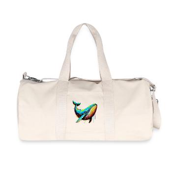 Wal - Recycelte Canvas-Sporttasche von Stanley/Stella - Naturweiß - Vorne