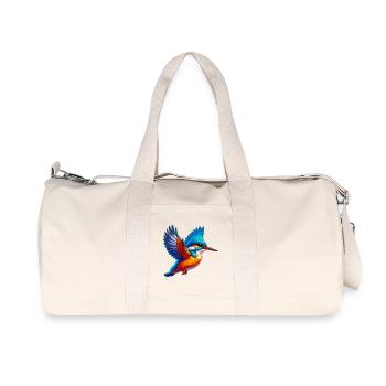 Martin-pêcheur - Sac de sport en toile recyclée Stanley/Stella - blanc naturel - Devant
