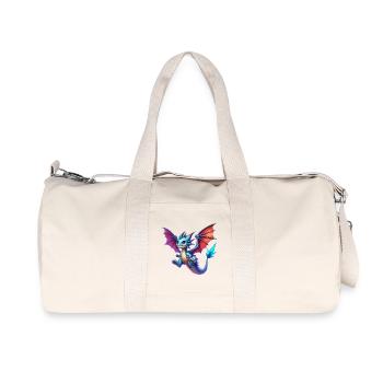 Drache - Recycelte Canvas-Sporttasche von Stanley/Stella - Naturweiß - Vorne