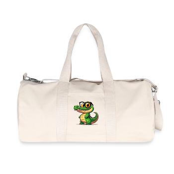 Alligator Crocodile - Sac de sport en toile recyclée Stanley/Stella - blanc naturel - Devant