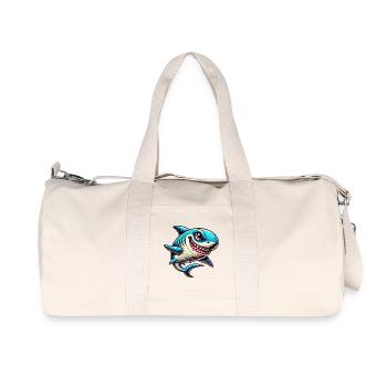 Shark - Recycled Canvas Sports Bag by Stanley/Stella - natural - Front