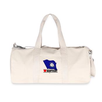 Flag Kentucky heart KENTUCKY - Recycled Canvas Sports Bag by Stanley/Stella - natural - Front