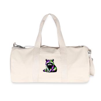 Raccoon - Recycled Canvas Sports Bag by Stanley/Stella - natural - Front