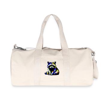 Raccoon - Recycled Canvas Sports Bag by Stanley/Stella - natural - Front