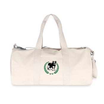 Black & White Milk Heroine - Recycled Canvas Sports Bag by Stanley/Stella - natural - Front