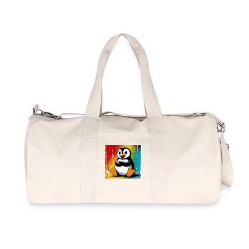 pingouin - Sac de sport en toile recyclée Stanley/Stella - blanc naturel - Devant