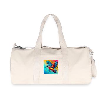 martin-pêcheur - Sac de sport en toile recyclée Stanley/Stella - blanc naturel - Devant