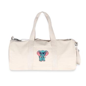 Elephant - Recycled Canvas Sports Bag by Stanley/Stella - natural - Front