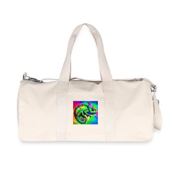 caméléon - Sac de sport en toile recyclée Stanley/Stella - blanc naturel - Devant