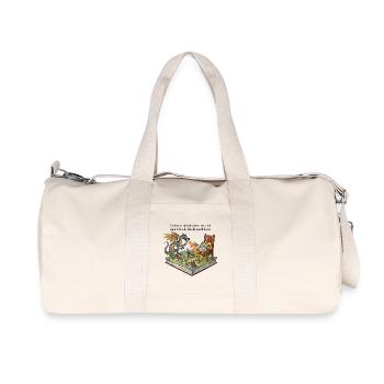 Les riches sont encore en vie aujourd’hui - Sac de sport en toile recyclée Stanley/Stella - blanc naturel - Devant