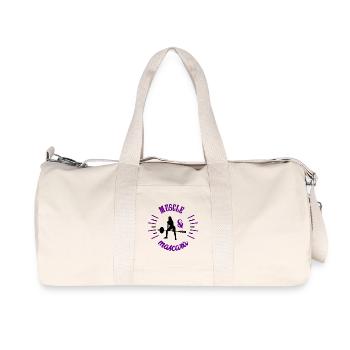 Élégance Athlétique Muscle et Mascara Idée Cadeau - Sac de sport en toile recyclée Stanley/Stella - blanc naturel - Devant
