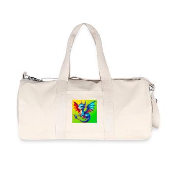 dragon - Recycled Canvas Sports Bag by Stanley/Stella - natural - Front