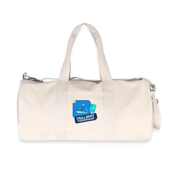 Das beste Fisherman-Design der USA - Recycelte Canvas-Sporttasche von Stanley/Stella - Naturweiß - Vorne