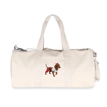 Teckel Pinup Teckel - Sac de sport en toile recyclée Stanley/Stella - blanc naturel - Devant