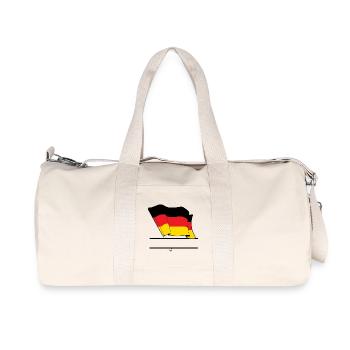 Drapeau allemand – Espace de nom - Sac de sport en toile recyclée Stanley/Stella - blanc naturel - Devant