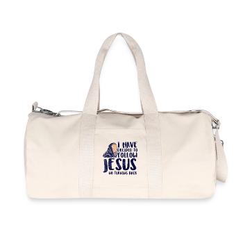 J’ai décidé de suivre l’art de la foi chrétienne de Jésus - Sac de sport en toile recyclée Stanley/Stella - blanc naturel - Devant
