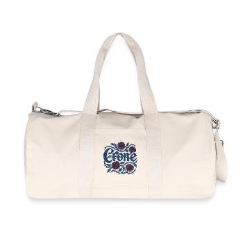 George Roses with Thorny Vines - Recycled Canvas Sports Bag by Stanley/Stella - natural - Front