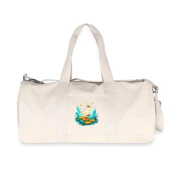Treasure Duck in the Crystal Realm - Recycled Canvas Sports Bag by Stanley/Stella - natural - Front