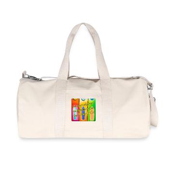 Suppo.FR - Sac de sport en toile recyclée Stanley/Stella - blanc naturel - Devant