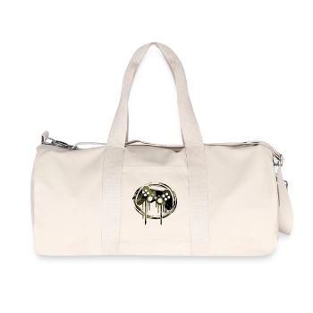 camouflage gamer gaming - Recycelte Canvas-Sporttasche von Stanley/Stella - Naturweiß - Vorne