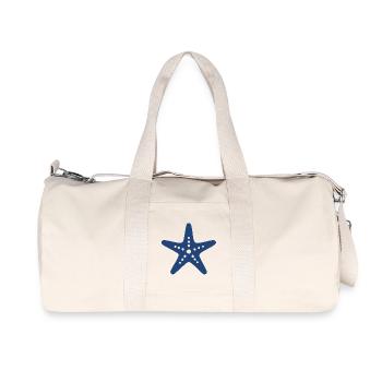 Plage de vacances Blue Starfish Sea - Sac de sport en toile recyclée Stanley/Stella - blanc naturel - Devant