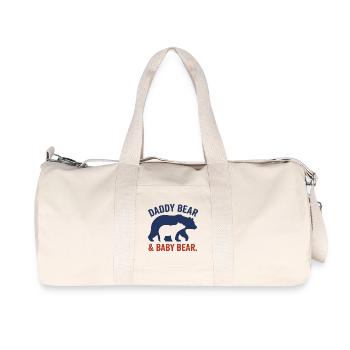 T-shirt pour la fête des pères, idée cadeau pour papa, sweat à capuche - Sac de sport en toile recyclée Stanley/Stella - blanc naturel - Devant