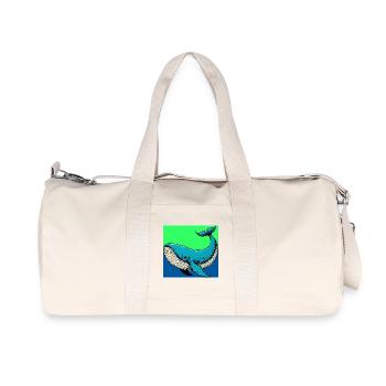 baleine - Sac de sport en toile recyclée Stanley/Stella - blanc naturel - Devant