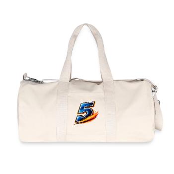 Number 5 Football Shirt Team Player Sport - Recycled Canvas Sports Bag by Stanley/Stella - natural - Front