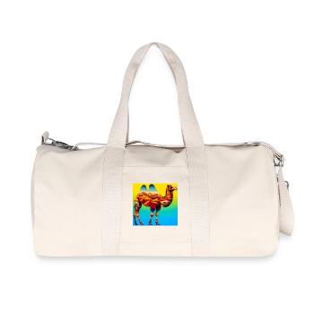 chameau - Sac de sport en toile recyclée Stanley/Stella - blanc naturel - Devant