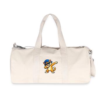 Cougar en train de dabber - Sac de sport en toile recyclée Stanley/Stella - blanc naturel - Devant