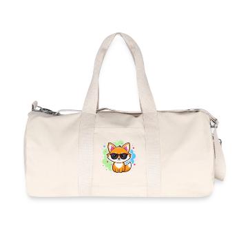 Fuchs-Pop-Brille - Recycelte Canvas-Sporttasche von Stanley/Stella - Naturweiß - Vorne