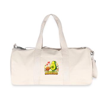 Mamacado Avocado - Lustiges Mama Kawaii Design - Recycelte Canvas-Sporttasche von Stanley/Stella - Naturweiß - Vorne