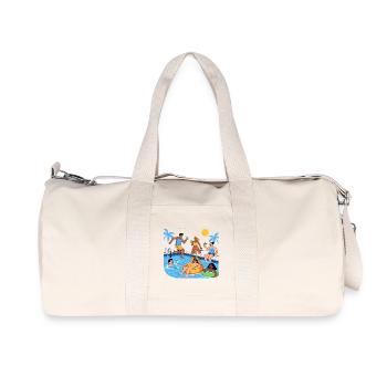 Fête estivale près de la piscine Bonne humeur - Sac de sport en toile recyclée Stanley/Stella - blanc naturel - Devant