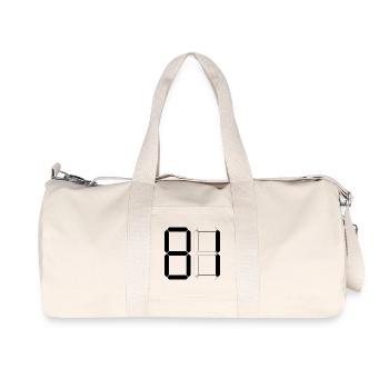 NUMBER 81 Eighty-One Gift Digital - Recycled Canvas Sports Bag by Stanley/Stella - natural - Front