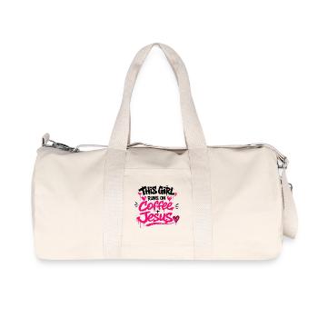 Coffee Jesus Graffiti - Recycled Canvas Sports Bag by Stanley/Stella - natural - Front