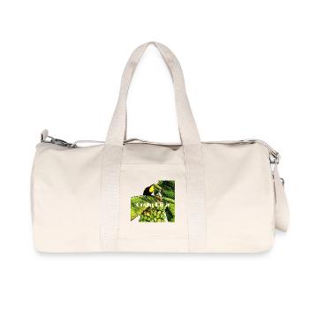 Tukan auf der Bananenstaude in Costa Rica - Recycelte Canvas-Sporttasche von Stanley/Stella - Naturweiß - Vorne