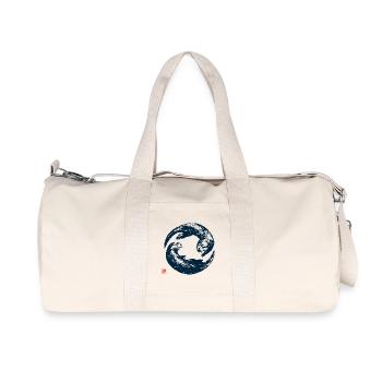 Zen Otter with Kanji Stamp - Recycled Canvas Sports Bag by Stanley/Stella - natural - Front