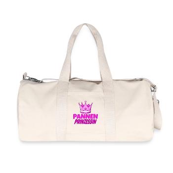Pannenprinzessin – Königin der Missgeschicke - Recycelte Canvas-Sporttasche von Stanley/Stella - Naturweiß - Vorne