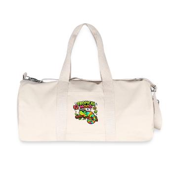 Tropical Moodkameleon - Sac de sport en toile recyclée Stanley/Stella - blanc naturel - Devant