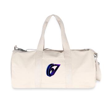 67 Néon Lumineux - Sac de sport en toile recyclée Stanley/Stella - blanc naturel - Devant
