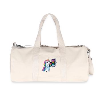 Diagnostic de la licorne du Docteur Arc-en-ciel - Sac de sport en toile recyclée Stanley/Stella - blanc naturel - Devant