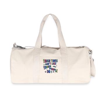 Tough times don't last, tough people do - Recycled Canvas Sports Bag by Stanley/Stella - natural - Front