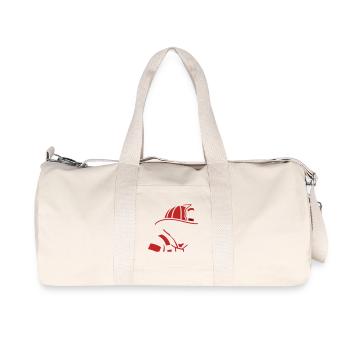 Firefighter Dog Profile Icon - Recycled Canvas Sports Bag by Stanley/Stella - natural - Front