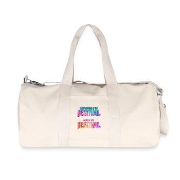 What happens at the festival - Recycled Canvas Sports Bag by Stanley/Stella - natural - Front