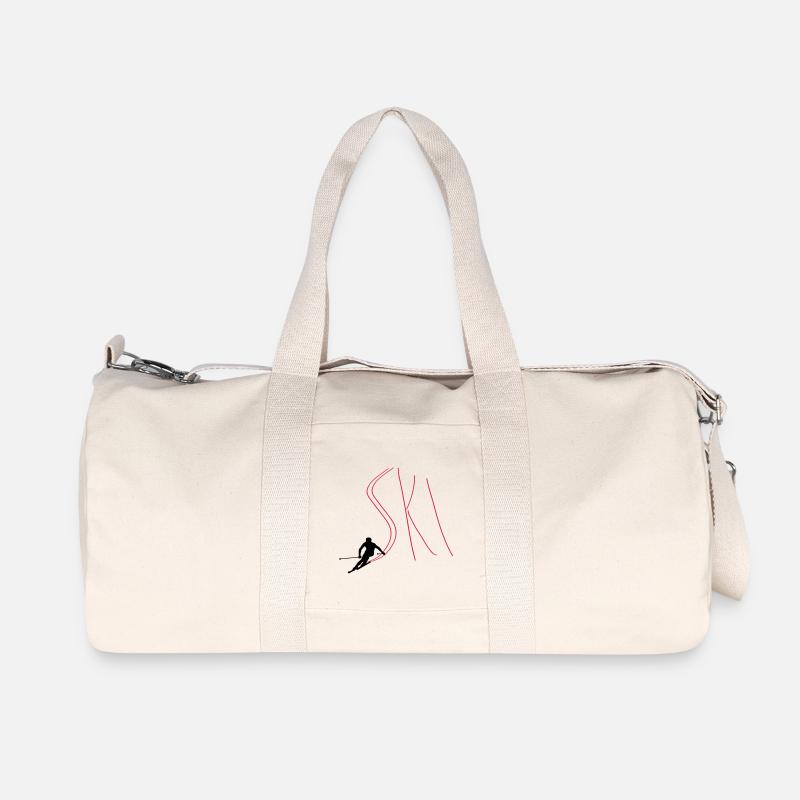 Ski - Recycelte Canvas-Sporttasche von Stanley/Stella - Naturweiß