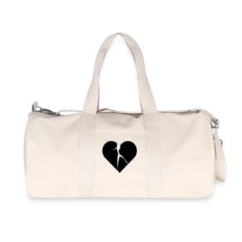 heart broken lovesick - Recycelte Canvas-Sporttasche von Stanley/Stella - Naturweiß - Vorne
