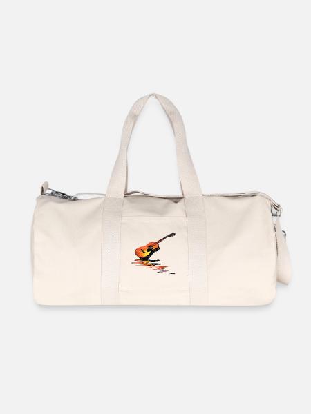 gitarre musiker gitarrist - Recycelte Canvas-Sporttasche von Stanley/Stella - Naturweiß