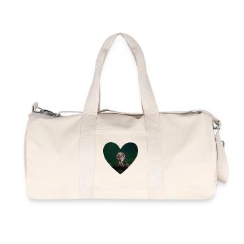 Nordkap Herz - Recycelte Canvas-Sporttasche von Stanley/Stella - Naturweiß - Vorne