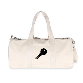 Key - Recycled Canvas Sports Bag by Stanley/Stella - natural - Front