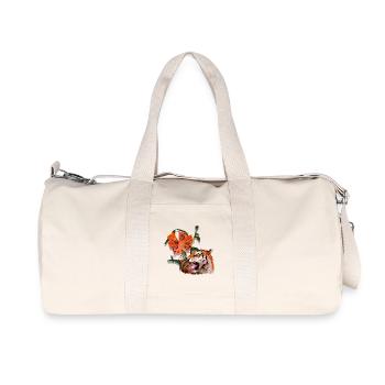 Tigerlilie - Recycelte Canvas-Sporttasche von Stanley/Stella - Naturweiß - Vorne